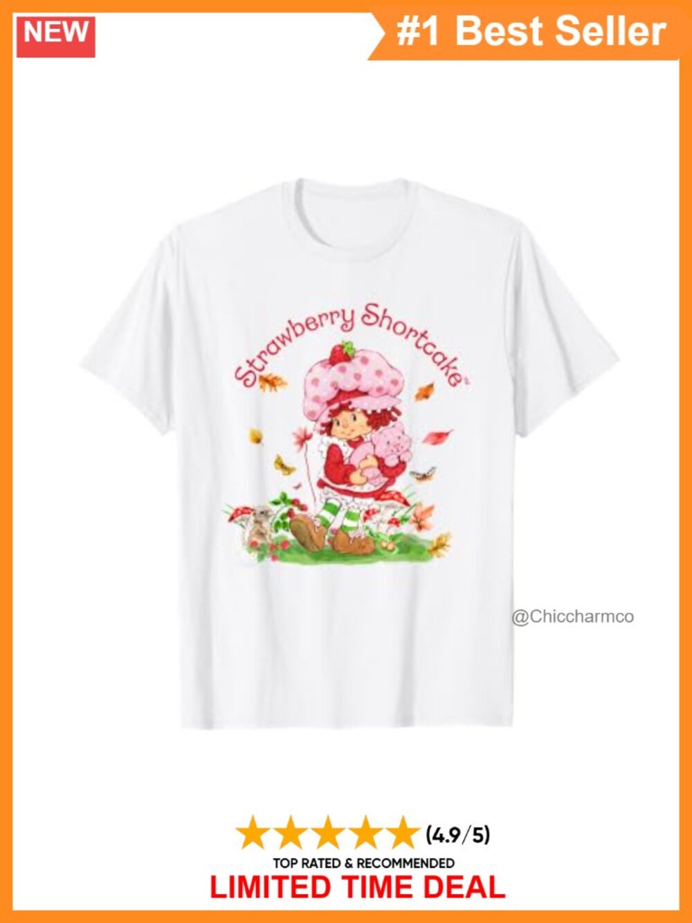 Strawberry Shortcake Custard Graphic Tee Classic Fit Women's T-Shirt